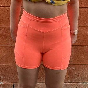 Free People Coral Pink Shorts